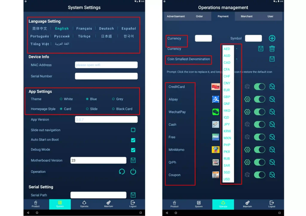 Screenshot_GJ-401 Popcron Machine Language System Backend Interface and Payment System Backend Interface-eleven vending