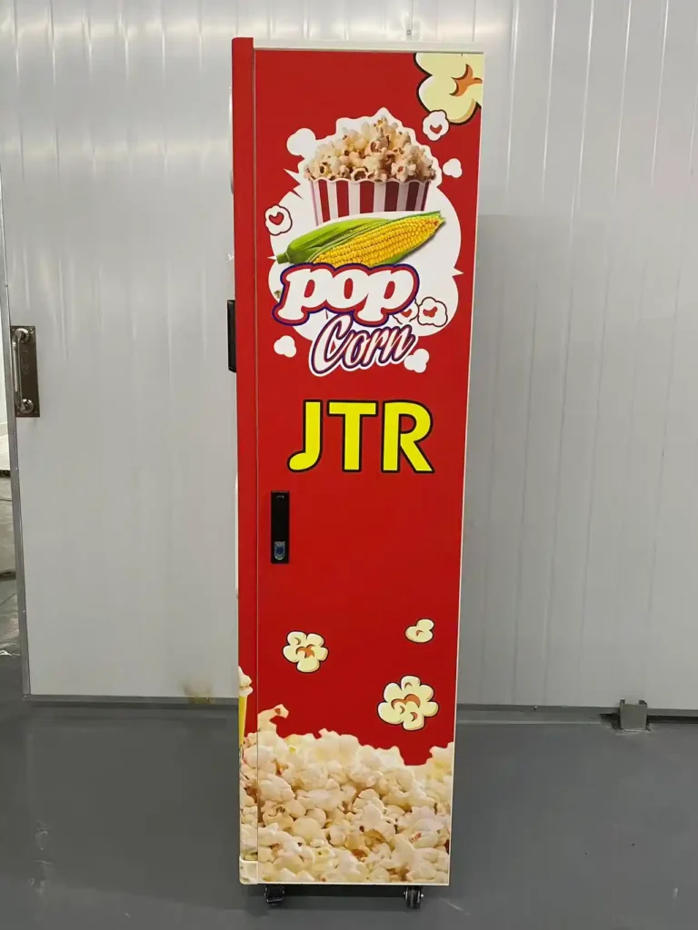 Side of the popcorn machine-eleven vending