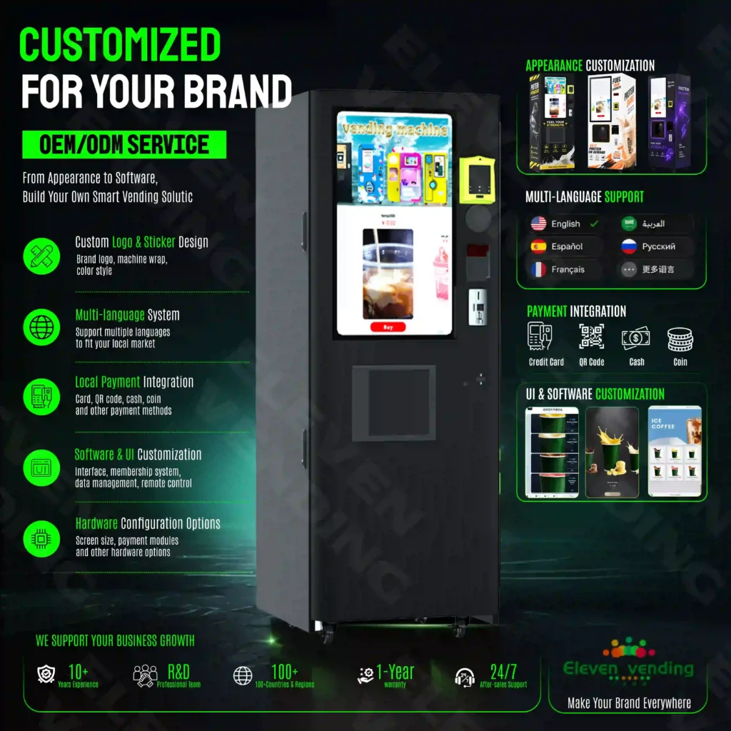 711 protein shake machine custom